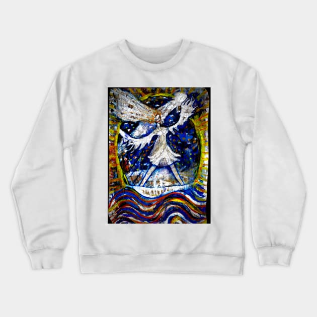 La Dama Viento Crewneck Sweatshirt by aremaarega